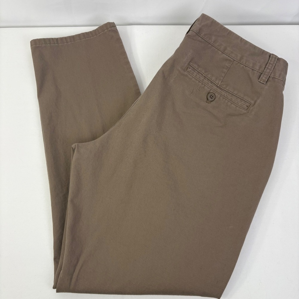 Bonobos Mens Athletic Fit Chino Pants Brown Straight Leg Cotton 33x30 (34x29)